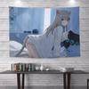 1PC Cartoon Anime Cat Ears Girl Tapestry Wall Hanging Bohemian Fashion Wall Cloth for Student Dorm Home Decoration