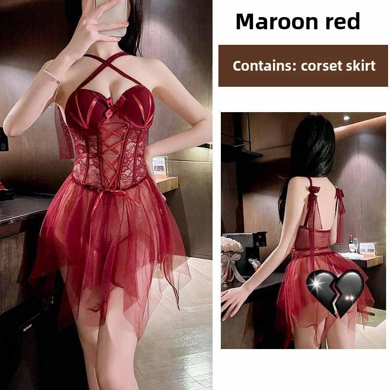 Бюстгальтер Fishbone Pure Want To Wear Кружево с подкладкой для груди Верх с подвязками и коротким нижним жилетом внутри