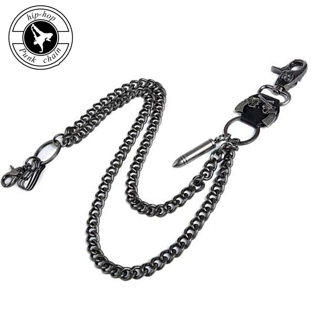 1PCS Pants Chain Jeans Chain Wallet Chain for Men Punk Skull Trousers Chain Keychain Bullet Biker Chain