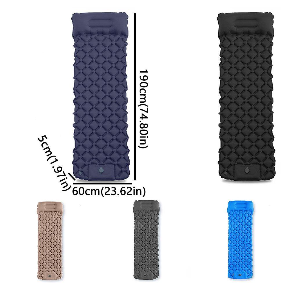 Built-in Pump Camping Air Mattress Thickened Pad Tear-Resistant Inflatable Mattress Foldable Portable