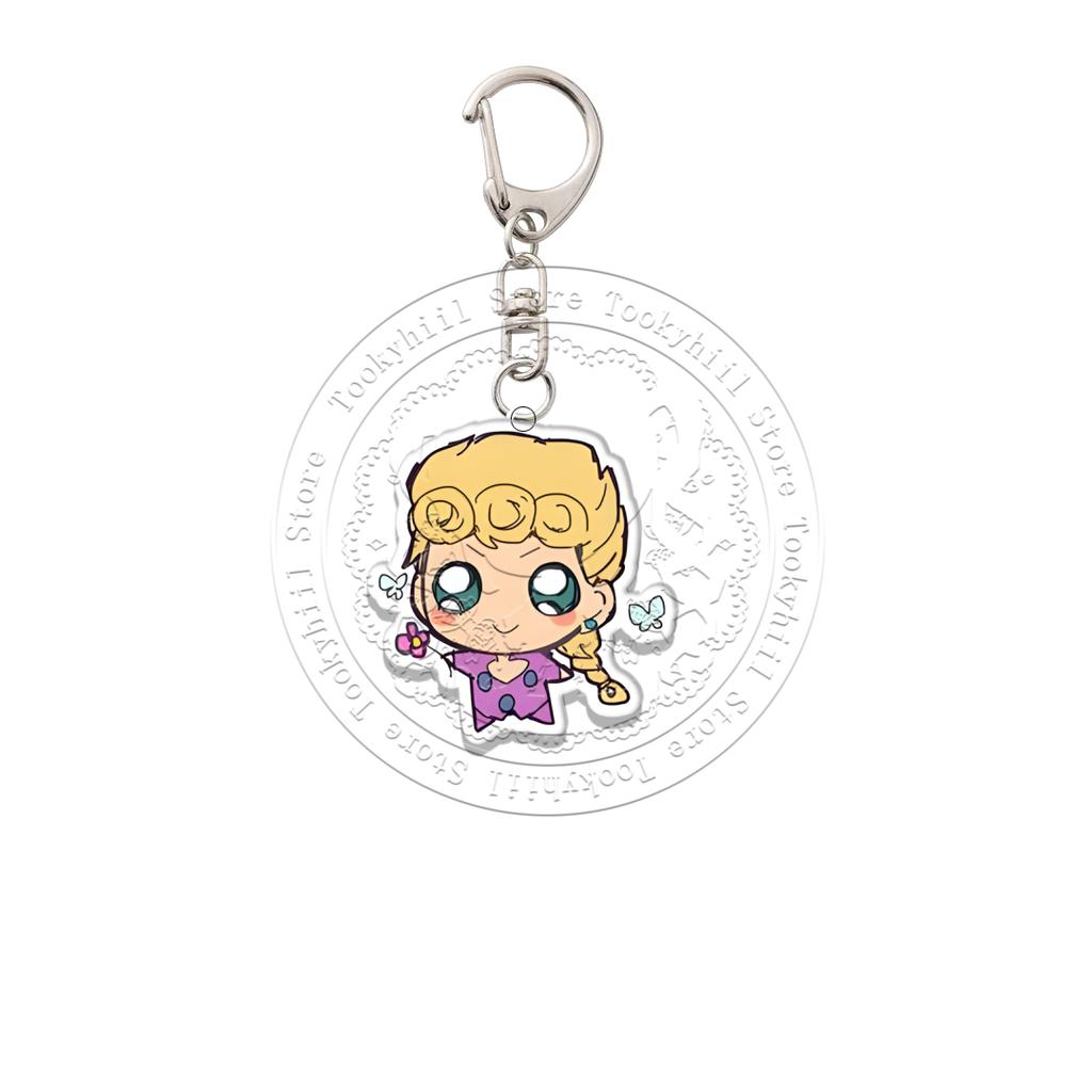 Акриловый брелок JoJo's Bizarre Adventure, версия Q, декоративный элемент для сумки, подвеска, аксессуары, студенческий, аниме, мультфильм, подарок на день рождения