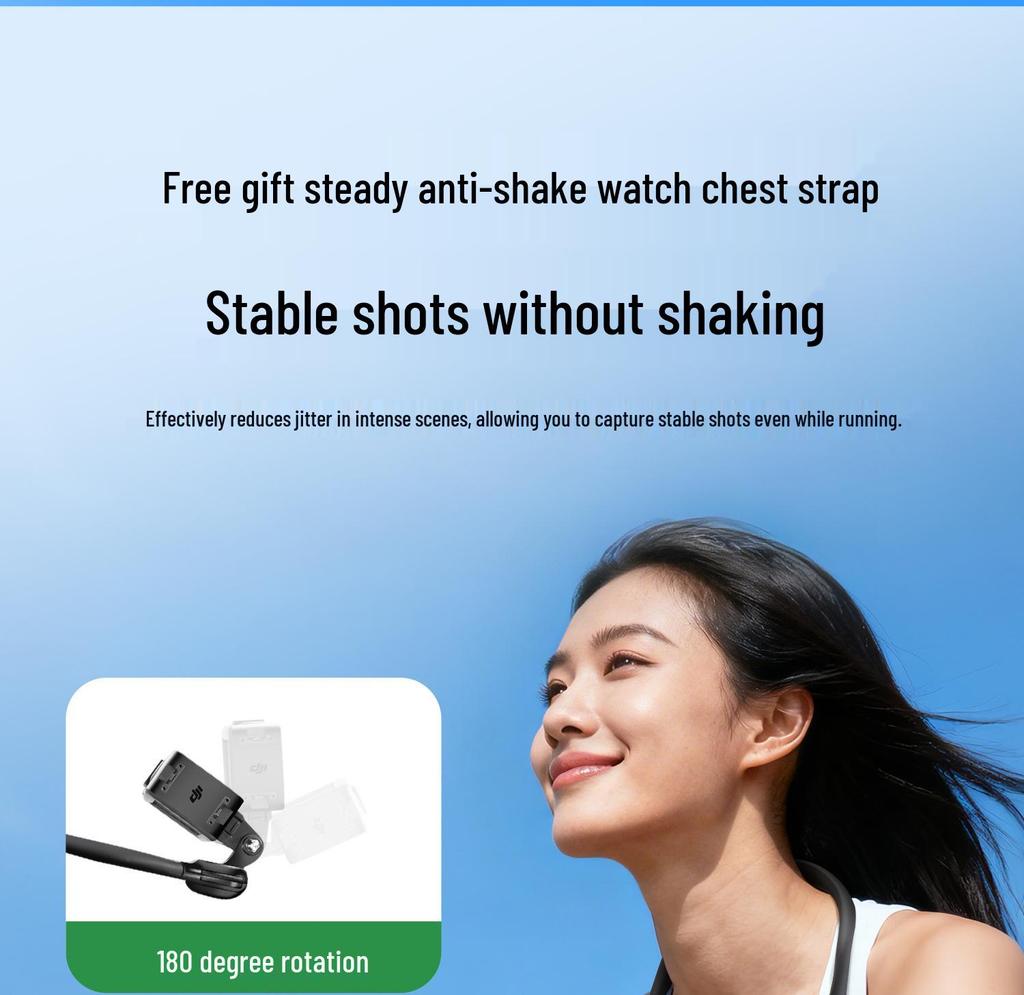 Крепление на шейный ремешок для DJI Osmo Action 4/5 Pro для влогинга