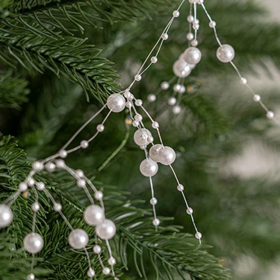 Christmas Tree Pendant DIY Hanging Ornament Festive Atmosphere Bead Strings for Xmas Tree Decoration Party Decor