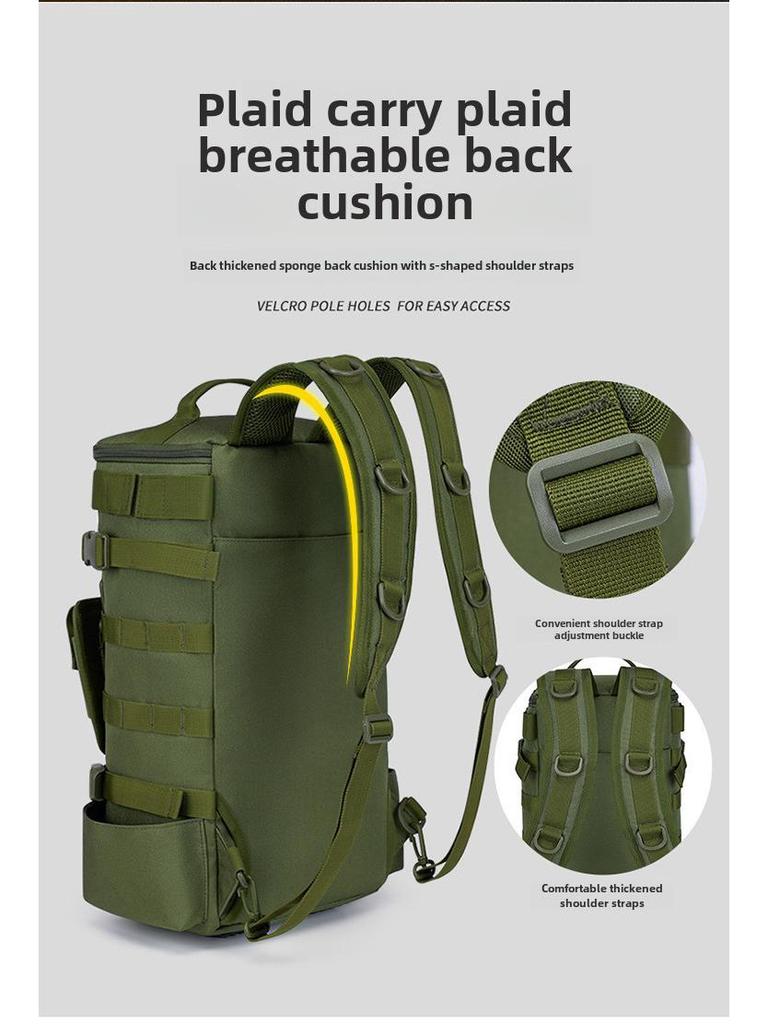 Водонепроницаемый многофункциональный рыболовный рюкзак Luya с вместительным отделением для сухого/мокрого хранения и креплением для ремня для снастей