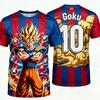 Oversize Dragon Ball Super Short Sleeve Tee Super Saiyan Blue Goku Kamehameha 3D Print Anime Cosplay Daily Wear Tshirt