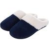 Comwarm Warm Cotton Slippers For Women Men Autumn And Winter Flats Soft Non-slip Fluffy Slippers Design Slides Indoor House Shoe