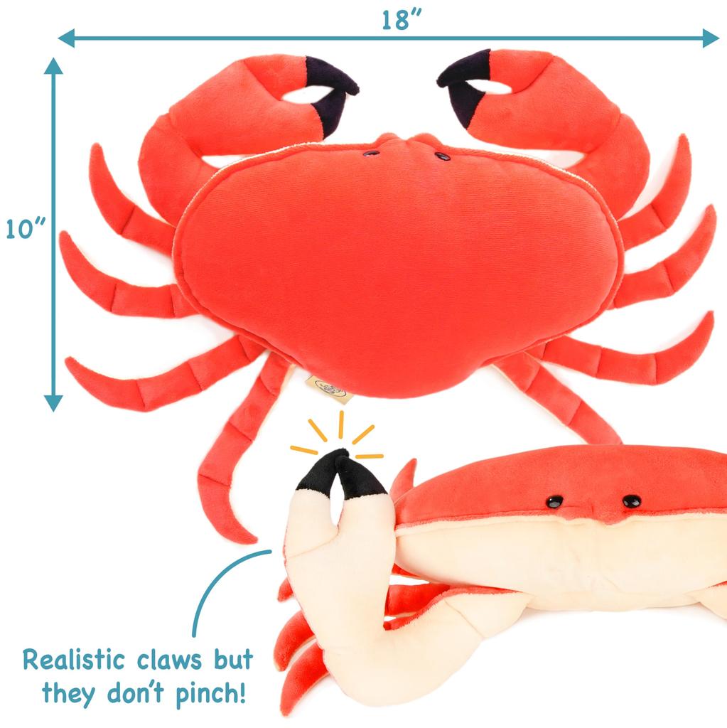 Мягкая игрушка Краб Тайгерхарт Кора - 19 дюймов
