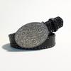 Новый кожаный пояс в форме сердца с гравировкой на пряжке, заклепками, широким поясом, металлическим цветком розы, готический пояс для платья