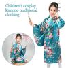Bathrobe Gown Yukata Dress Cherry Blossom Pattern Cosplay Costume  Kids Boys Girls