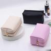 Travel Makeup Bag PU Leather Make Up Pouch Travel Wash Toiletry Organizer Purse Cosmetic Bag Storage Handbag for Women Girls