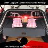 Крышка багажника, защитный экран, задняя багажная шторка, выдвижная, конфиденциальная для Ford Focus hatchback 2005-2019, автомобильные аксессуары