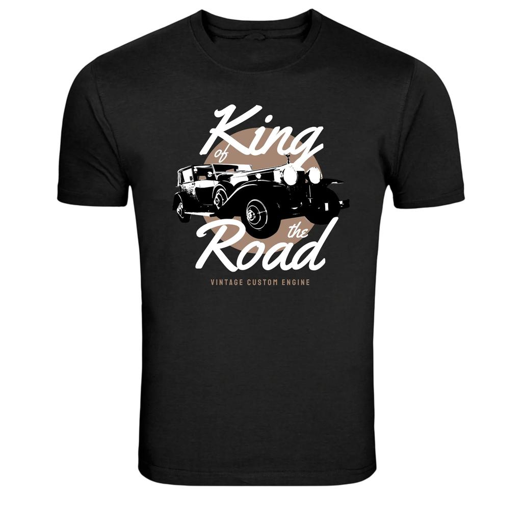 King Of The Road Vintage Classic Car Graphic T-Shirt