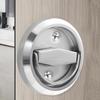 Wardrobe Furniture Lock Bolt Recessed Door Handle Lock Wardrobe Pulls Cabinet  Knob Pull Ring Lock
