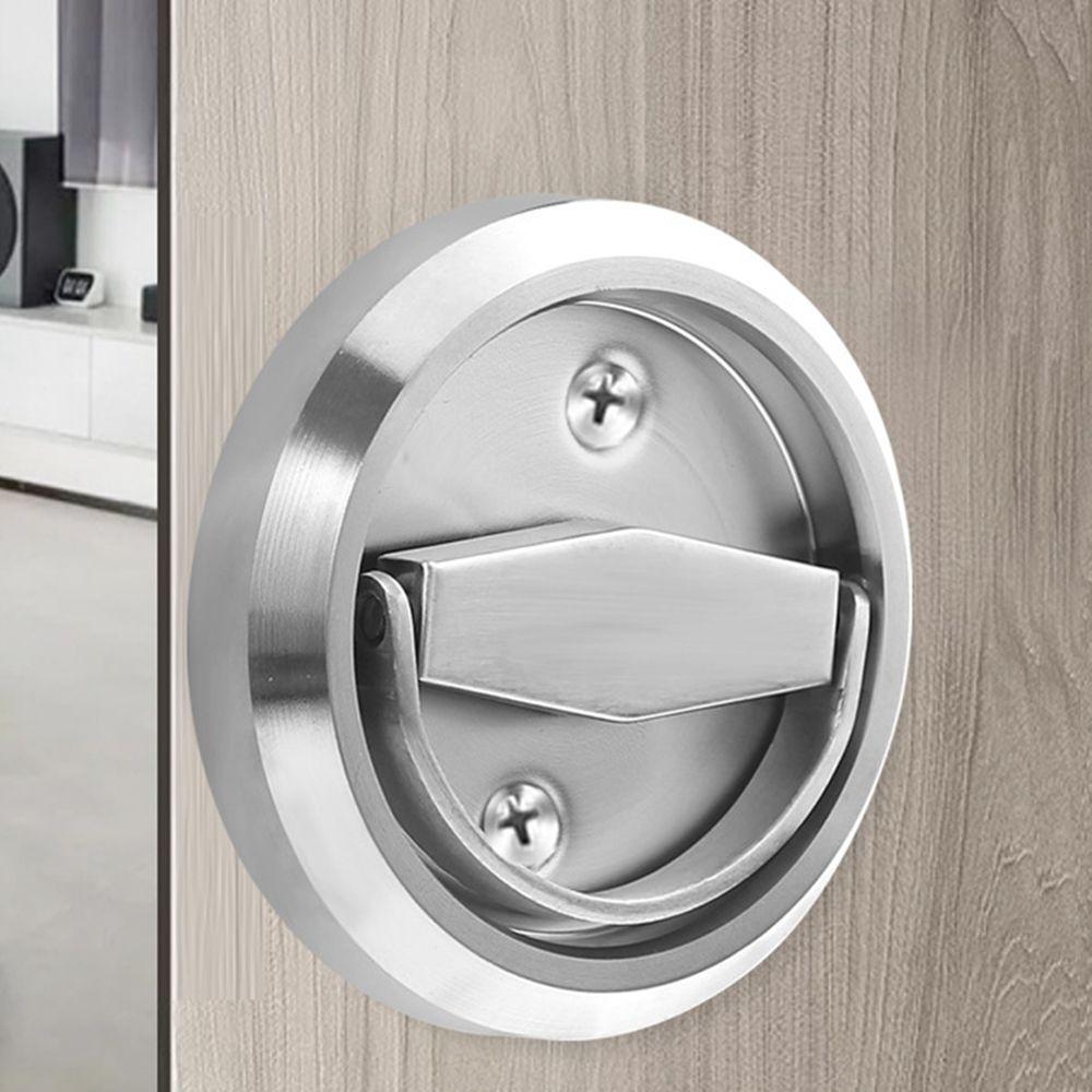 Wardrobe Furniture Lock Bolt Recessed Door Handle Lock Wardrobe Pulls Cabinet Knob Pull Ring Lock