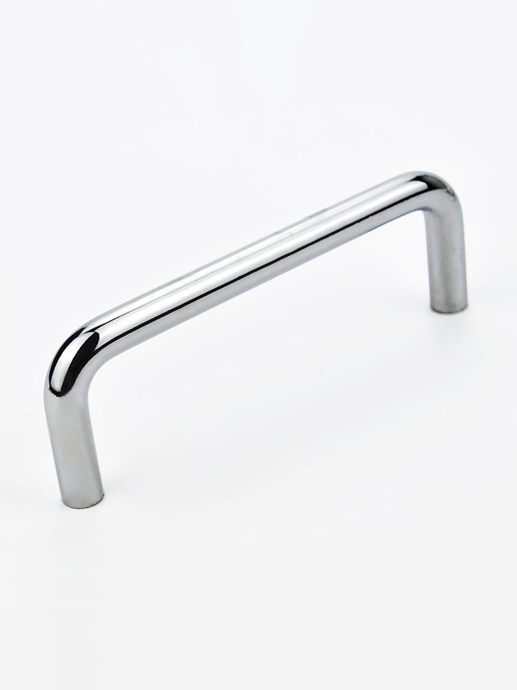 304 Stainless Steel U-Shaped Cabinet Handle, Polished Carbon Steel Round Bar Pull, available in sizes M3, M4, M5.