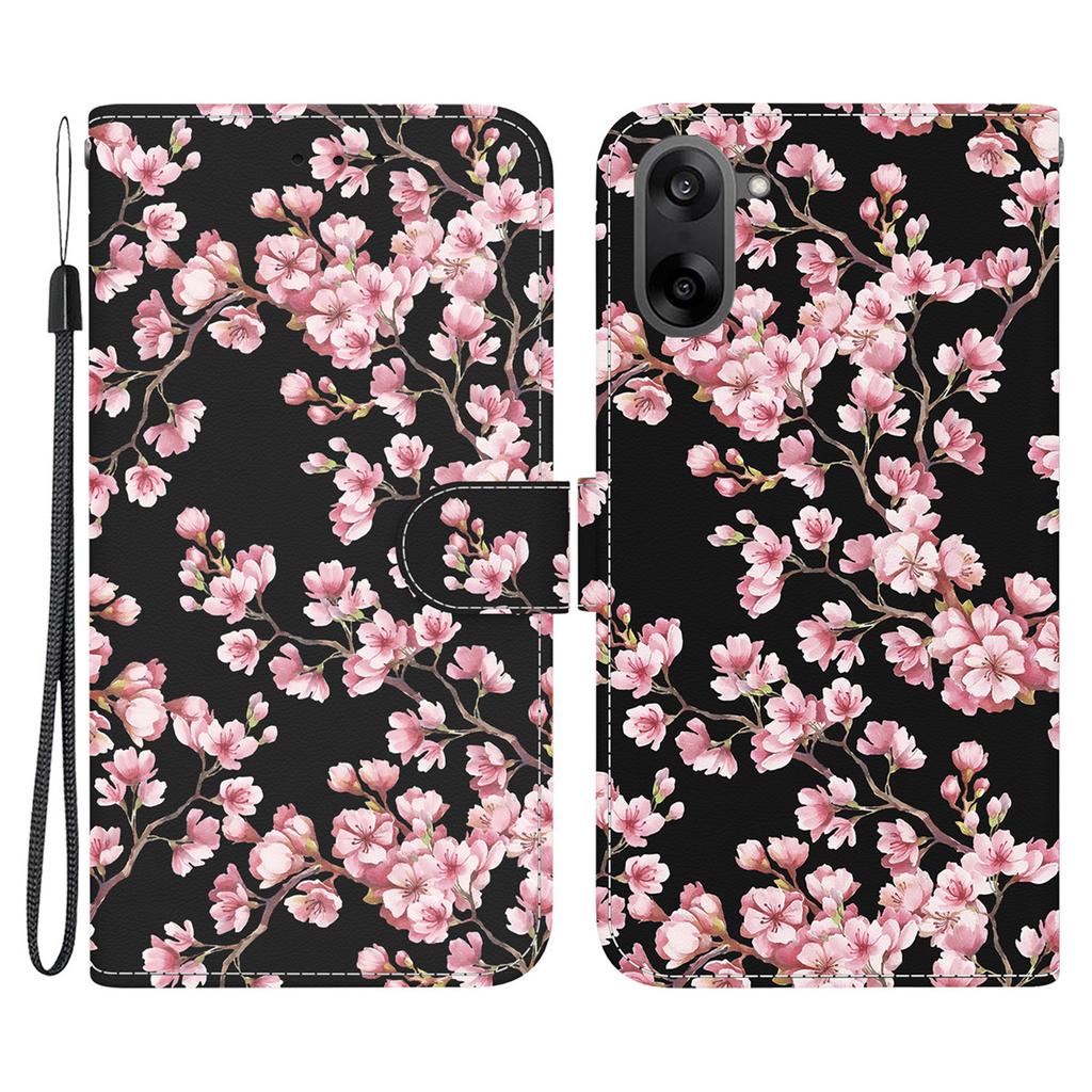 Для OnePlus Nord CE5 5G Кошелек Чехол для телефона Кожаный чехол-книжка с ремешком, с принтом узора, защита от падений