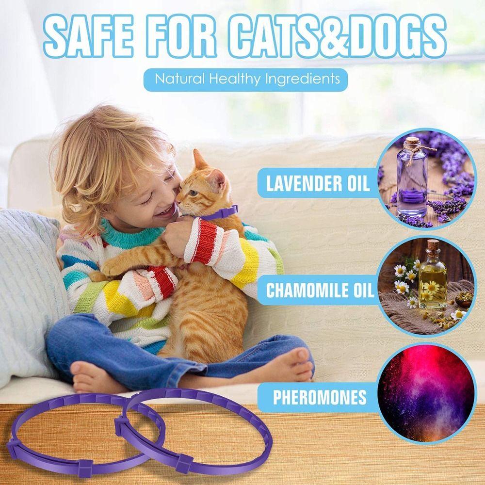 Pet Supply Pacify Adjustable Anxiety Relief Stress Reduction Dog Cat Necklace Pet Calming Collar