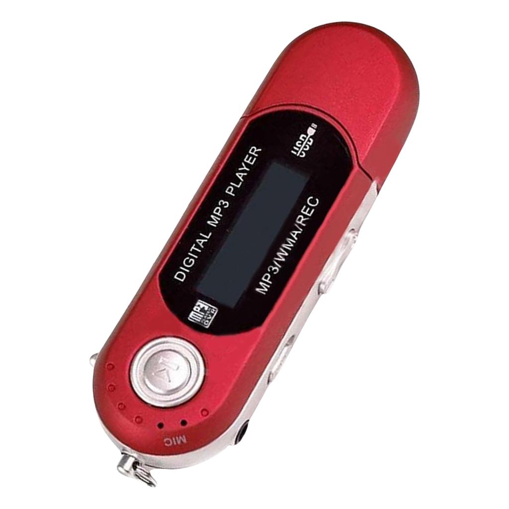 Portable Usb Mp3 Music Player With Digital Lcd Screen 4g Or 8g Storage Rechargeable Mini Mp3 Players With Fm Radio Function