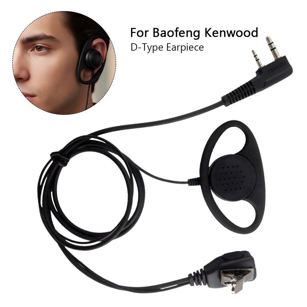 1Pcs K-head 2 Pin Walkie Talkie Headset Ear Hook Radio Accessory  Two Way Radio Accessory