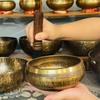 Тибетская латунная поющая чаша Йога Медитационная чаша Для звукового исцеления Снятие стресса Будда Чаша осознанности Ручной работы Инструмент
