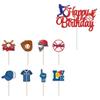 Sports-themed Parties Banners Banners Birthday Party Cake Decorations Card Paper Material Decorations Supplies Easy To Assemble