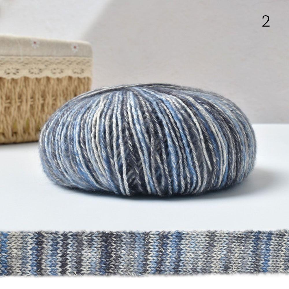 Крючок Линия Моток Пряжи Мягкая Хлопковая Пряжа Зимняя Градиентная Пряжа-Кейк для Одежды
