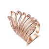 POMOiii Ring Female Korean Sweet Set Diamond Angel Wings Open Ring Ring Finger Ring Single Ring Children