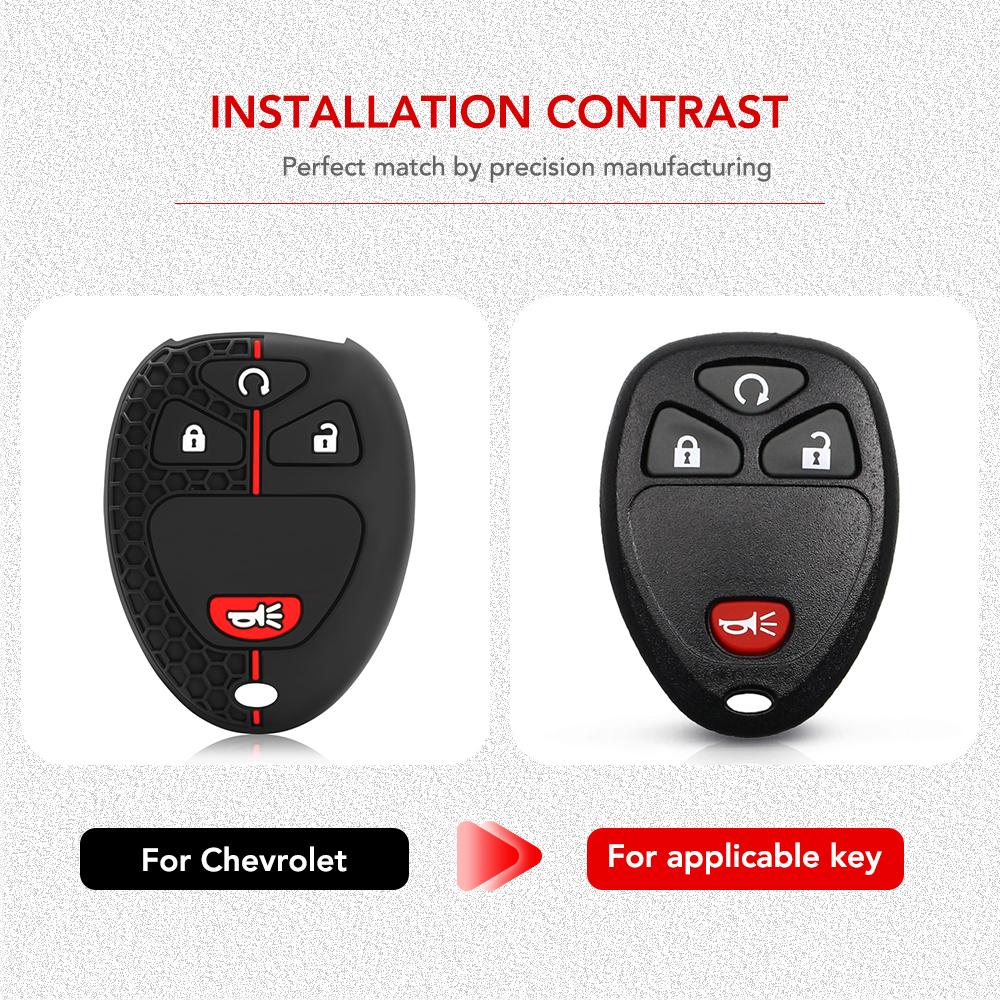 Чехол для автомобильного дистанционного ключа для Chevrolet Tahoe Suburban Gmc Yukon Cadillac Escalade Shell Fob Holder Bag Accessories