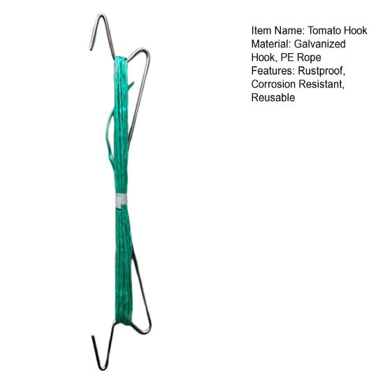 30Pcs Tomato Hooks Plant Support Clips Rustproof Corrosion Resistant Not Easily Deformed Reusable
