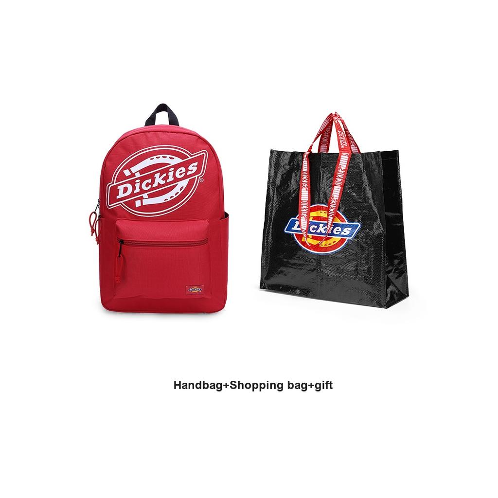 Dickies Classic Printed Large Logo Trendy Large Capacity Backpack Unisex Backpacks Red 164U90LBB63RD01