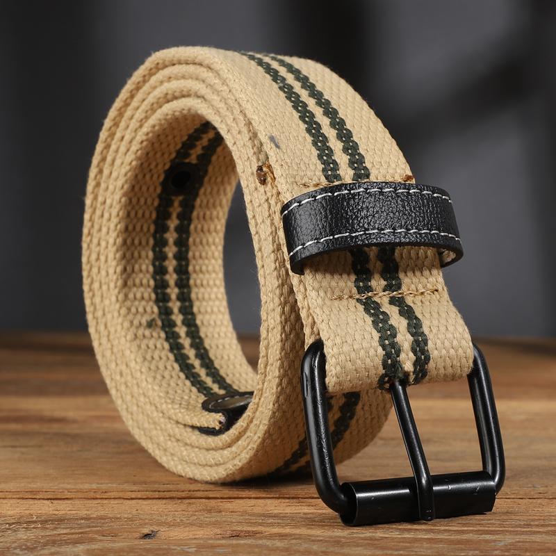 Extended Canvas Belt Suitable for Men's and Women's Casual Workwear Vintage Belts and Jeans Belts