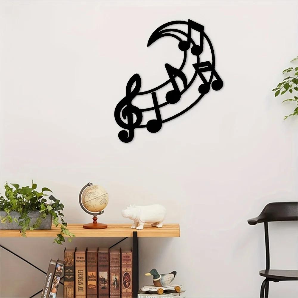 Музыкальные ноты настенные художественные инструменты металлический знак для домашнего декора идеально подходит для спальни и музыкальной комнаты идеальный праздничный подарок