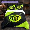 Leeds United Themed Bedding 3Pcs Duvet Cover Set Decorative Bed Linen For Teen Room Home Decoration
