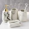 Креативная керамическая бутылочка для лосьона с чернилами, стакан для зубной щетки, мыльница, аксессуары для ванной комнаты, современный дозатор для мыла, чашка для полоскания рта для пары, подарок