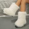 Зимние ботильоны женские 2024 женские большие зимние ботинки белые черные классические короткие ботинки женские женские туфли горячая распродажа