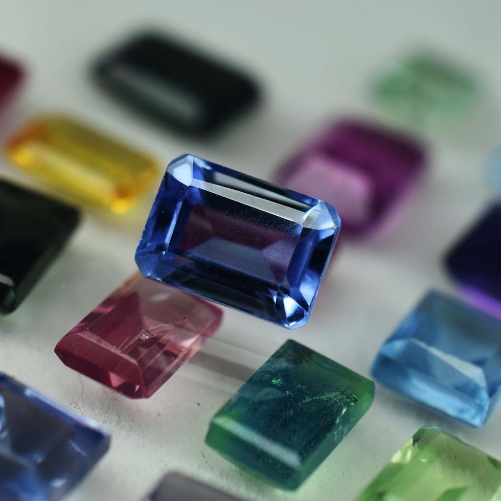 8x6 mm 16 Pcs Natural Untreated Sapphire Baguette Loose Gemstone Lot