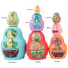 Animals Pattern Stacking Nesting Dolls 6 Layer Stacking Cups Gams  Gift for Boy