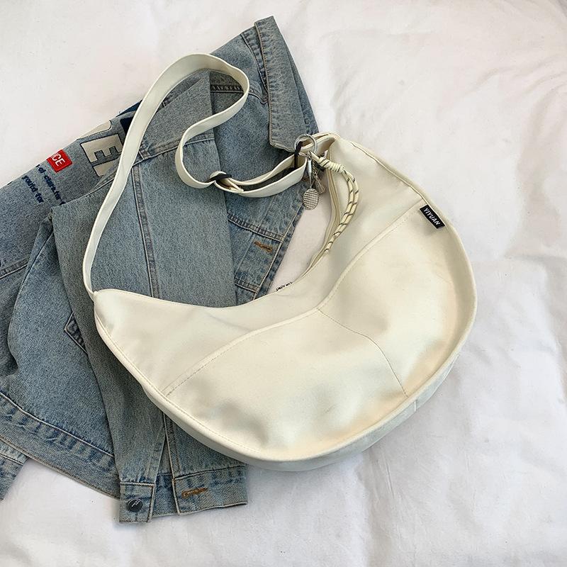 Crossbody bag women's 2025 new large-capacity casual foreign-style dumpling bag women's lightweight shoulder bag class commuter bag