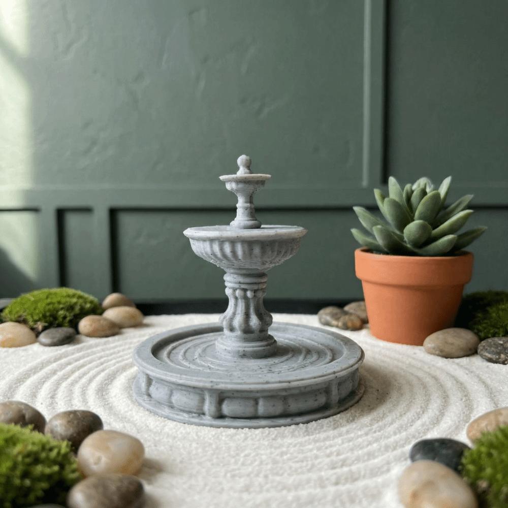 Funny Fountain Props 3D Print Garden Ornaments Indoor Ornaments Home Decorations Desktop