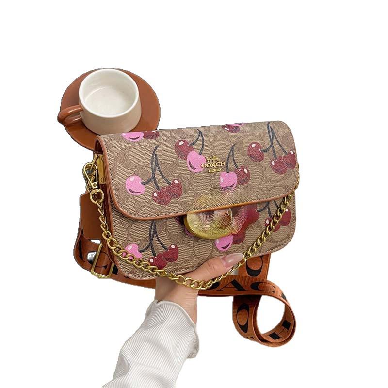 Женская стильная маленькая квадратная сумка кроссбоди высокого класса 2025 года с универсальным принтом