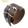 Мужской 2-слойный широкий пояс в стиле панк из искусственной кожи, браслет-манжета, подарок