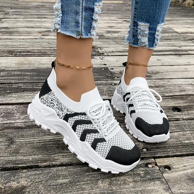 Весенне-летние женские сетчатые спортивные кроссовки на толстой подошве, легкие повседневные кроссовки для бега