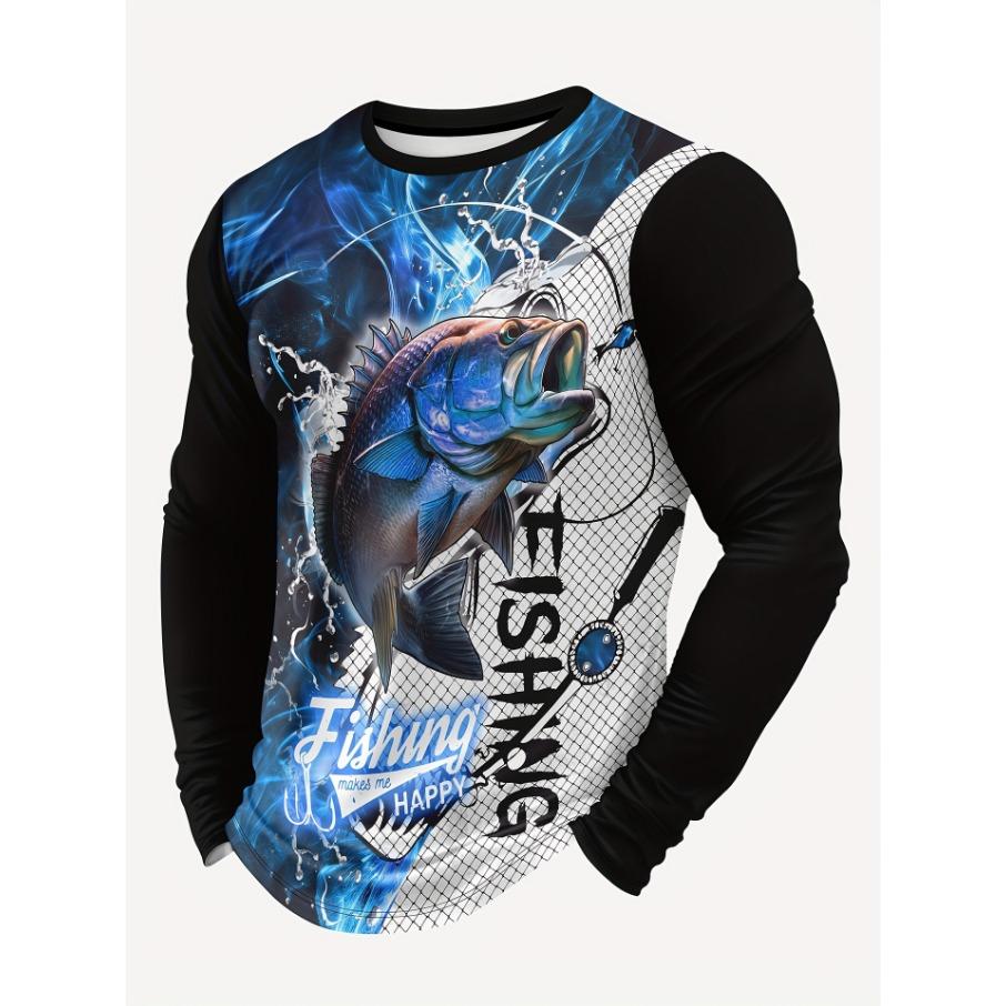 Женская футболка с круглым вырезом, длинным рукавом и 3D-принтом