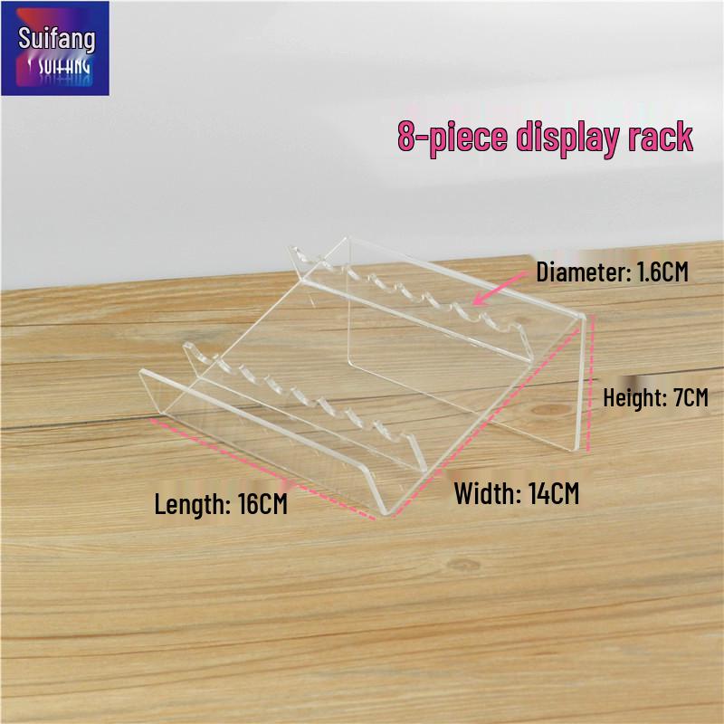 Acrylic Fountain & Ballpoint Pen Display Stand, Transparent Plexiglass Holder