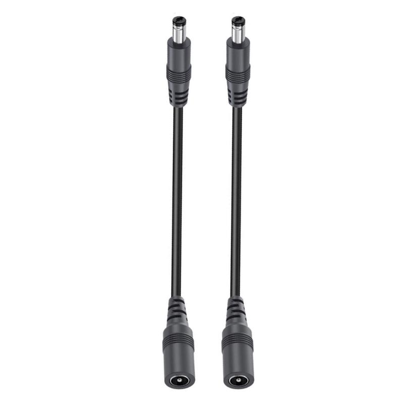 2/4/6/8/10pcs 22AWG DC5.5x2.1mm Power Extension Cord Male to Female Power Extension Cable for LED Strips Cameras