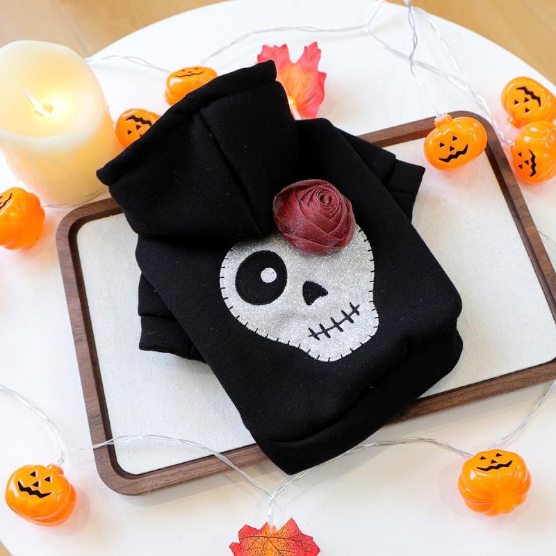 PETCIRCLE Halloween Pet Hoodie Winter Warm Fleece Costume Cats Dogs