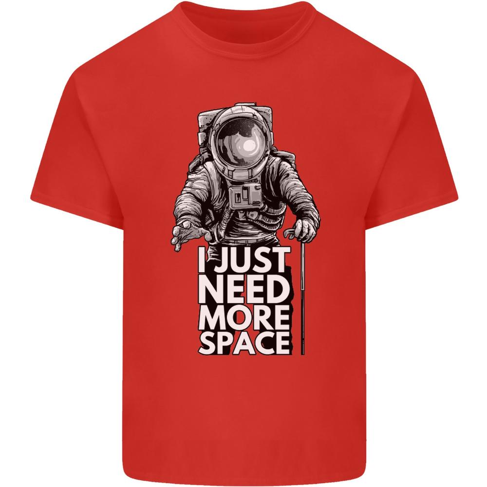 I Just Need More Space Funny Astonaut Unisexs Light Cotton TShirt Women Unisex Funny Printed T Shirts Casual Fashion Shortsleev
