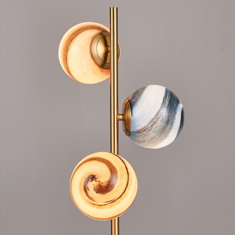 Nordic Planet Настольная лампа Роскошная творческая гостиная, столовая, детская комната, спальня, блуждающая Земля, светодиодный настольный светильник для чтения