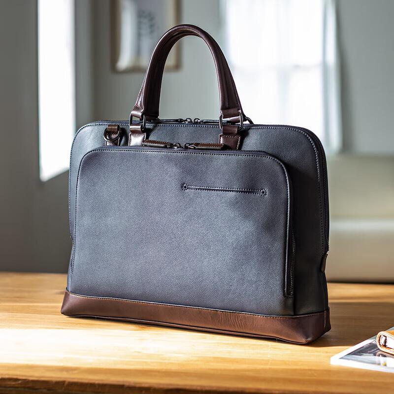 Кожаная деловая сумка-трансформер для ноутбука Sanwa