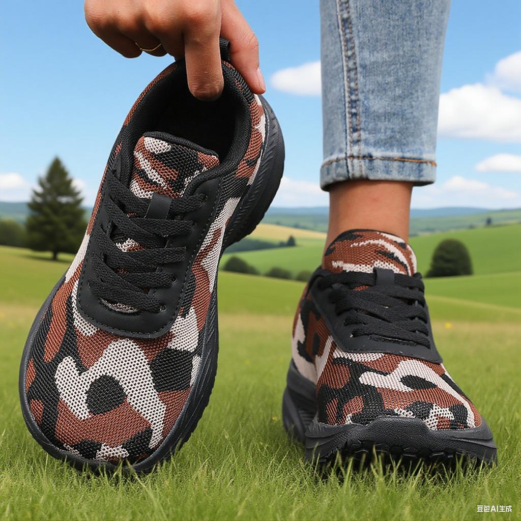 Камуфляжная обувь Женская обувь для хайкинга Обувь для тренировок на открытом воздухе Студенческая обувь для военной подготовки Кроссовки для отдыха Беговая обувь